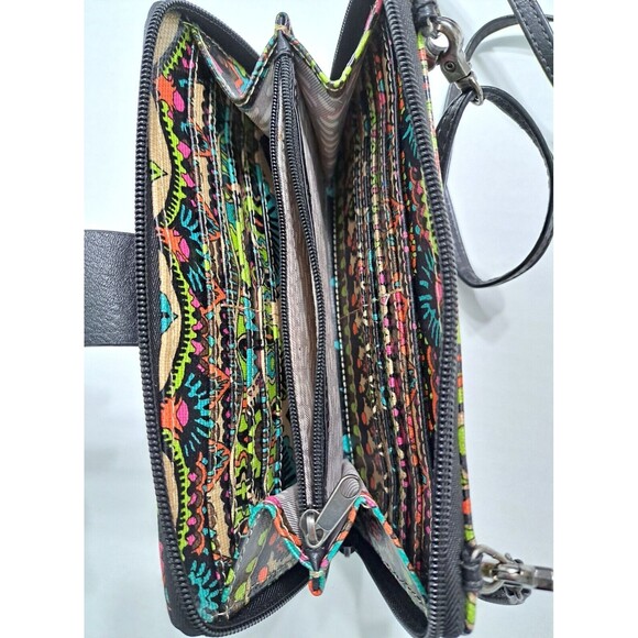 Sakroots Artist Circle Clutch Purse Wallet Crossbody Bag Phone Case Multicolor - Picture 4 of 5